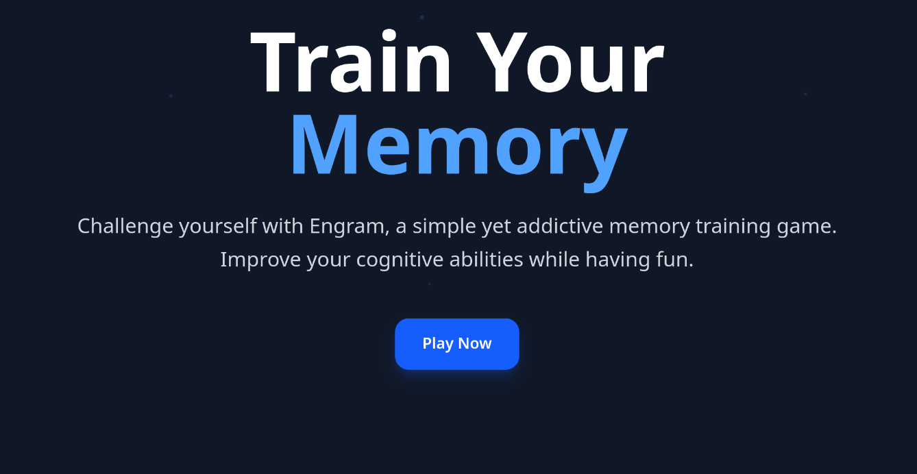 Engram Project Screenshot